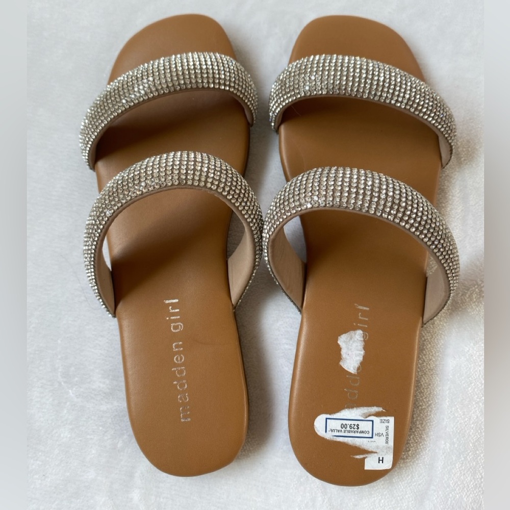 Slip On Sandals With Rhinestones - Picture 4 of 5